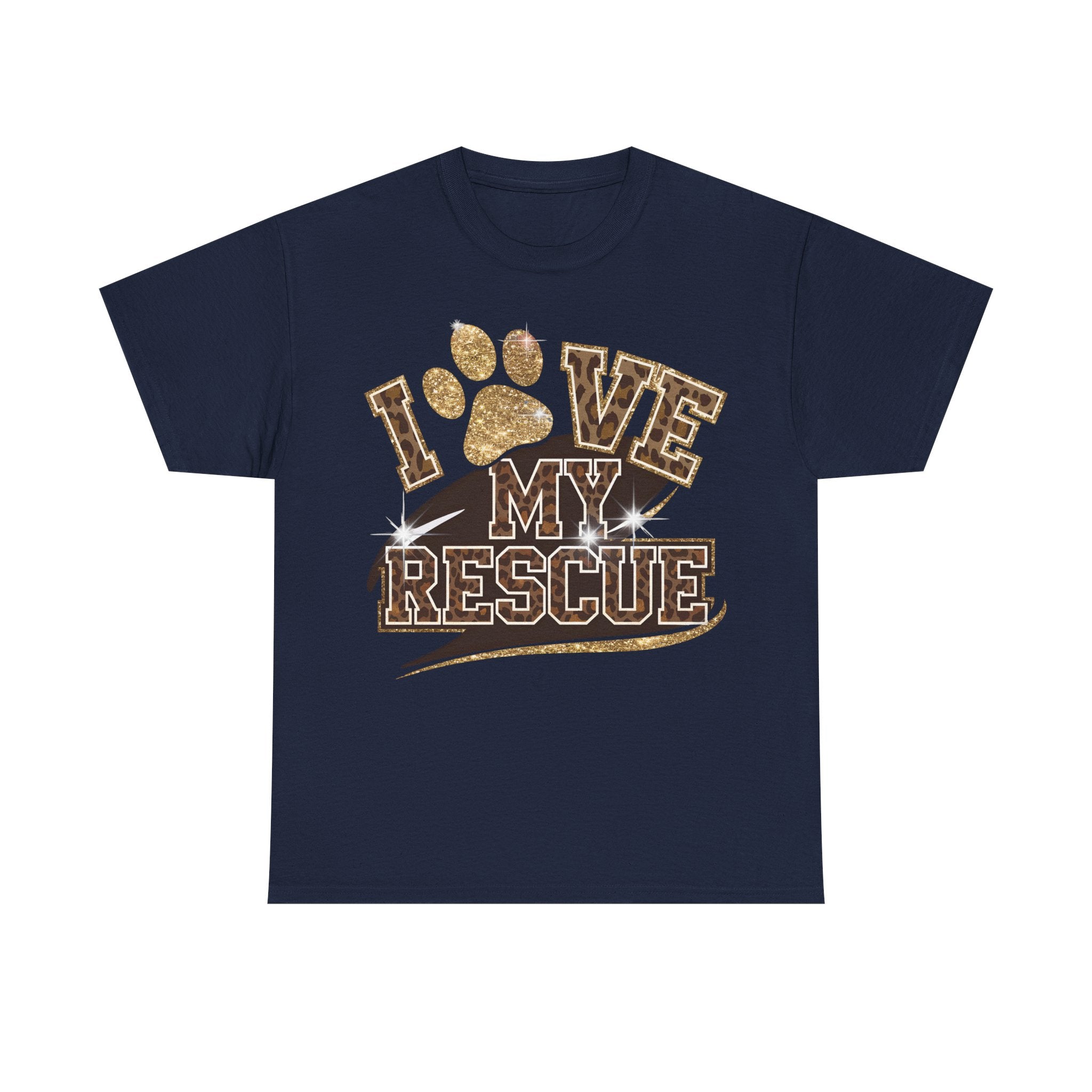 I Love My Rescue Dog Tee Shirt - T-Shirt Gift For Rescue Puppy Dog Owner - NEW