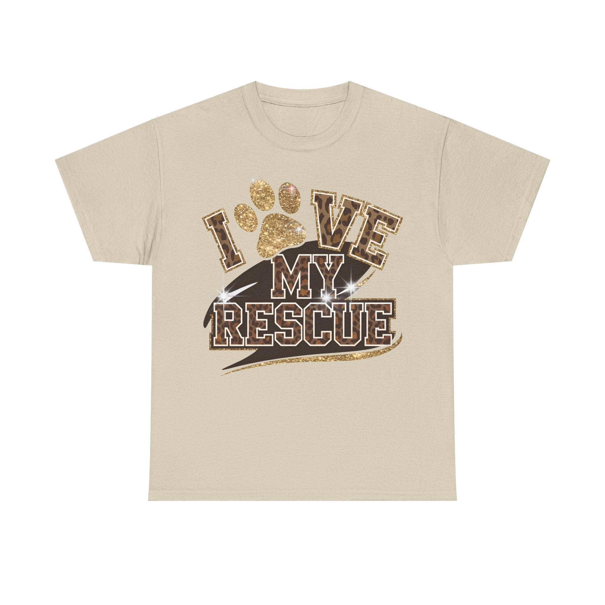 I Love My Rescue Dog Tee Shirt - T-Shirt Gift For Rescue Puppy Dog Owner - NEW