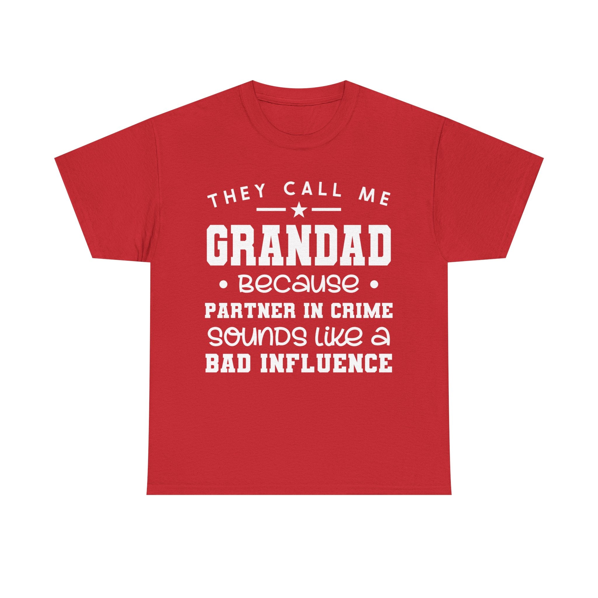 They Call Me Grandad Partner In Crime Tee Shirt - Funny T-Shirt Gift For Grandad Grandpa NEW