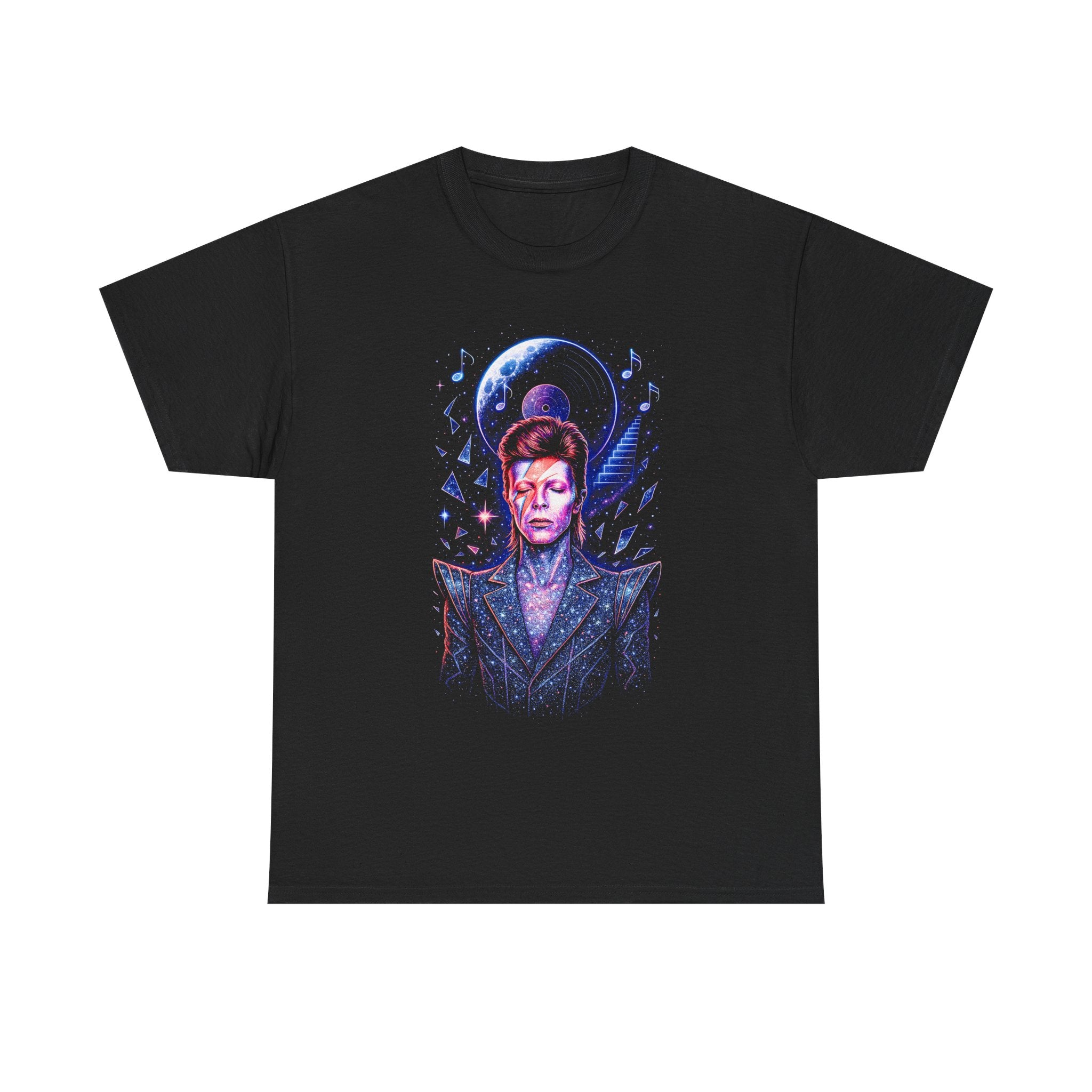 David Bowie Cosmic Portrait T-Shirt - Vintage Retro Band Tee - NEW