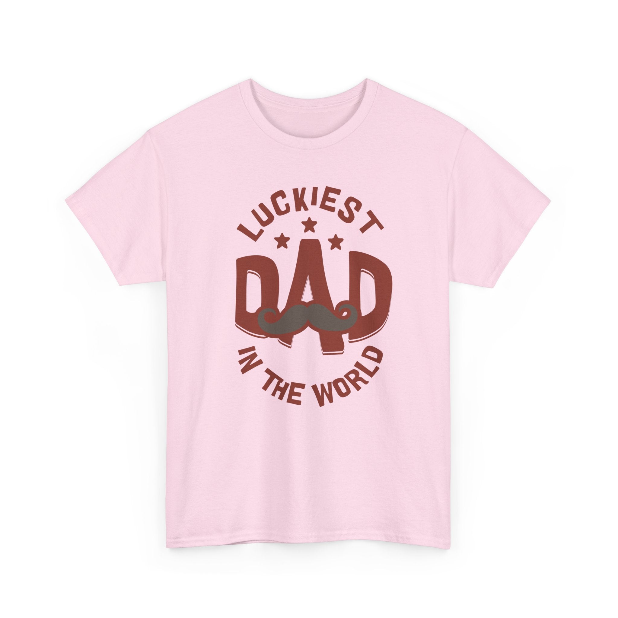 Funny t-Shirt - Luckiest Dad In The World Tee Shirt - Fathers Day Dad Birthday Funny Gift NEW