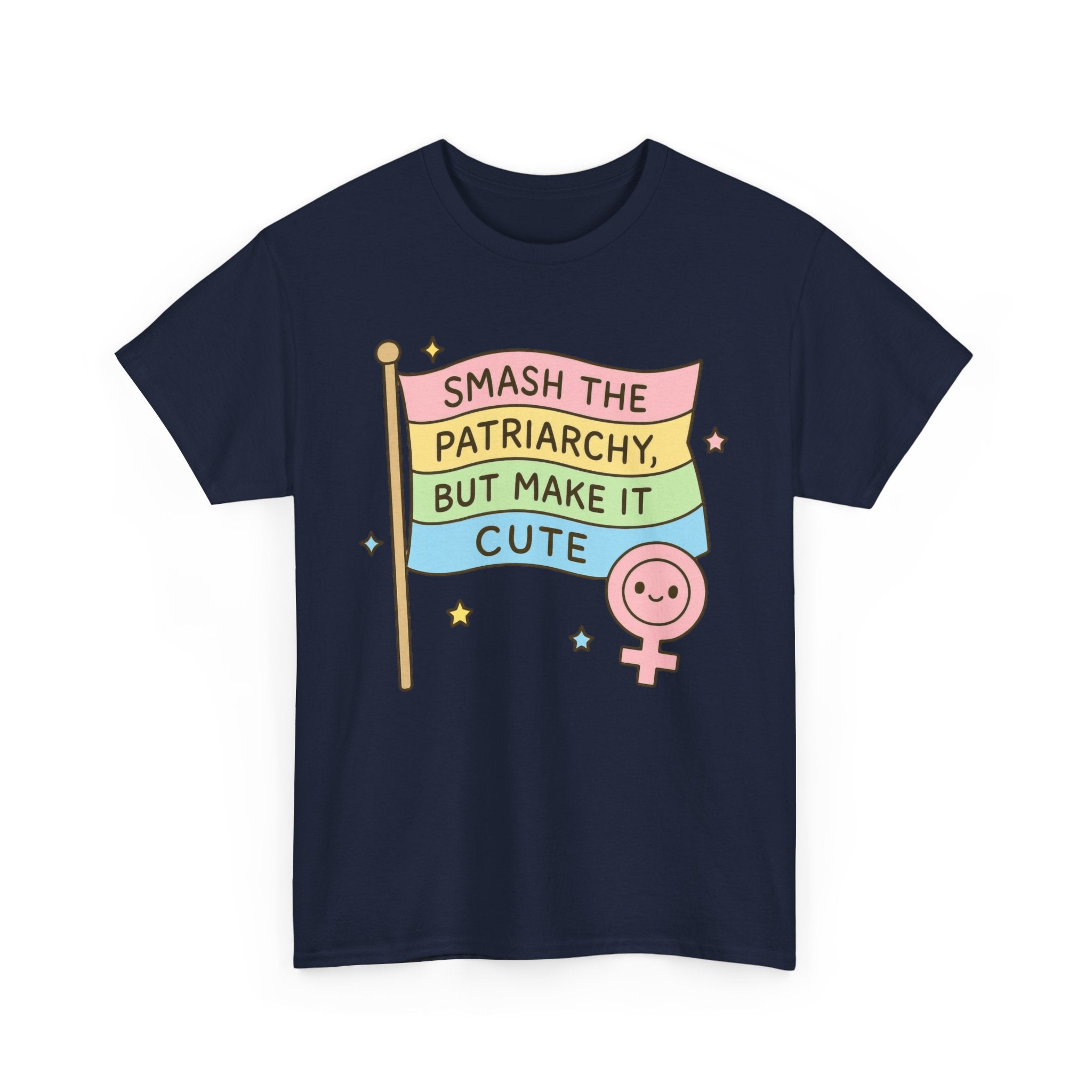 Funny Feminism T-Shirt - Smash The Patriachy But Make It Cute - Tee Shirt Gift For Strong Women Feminist - Anti Patriachy