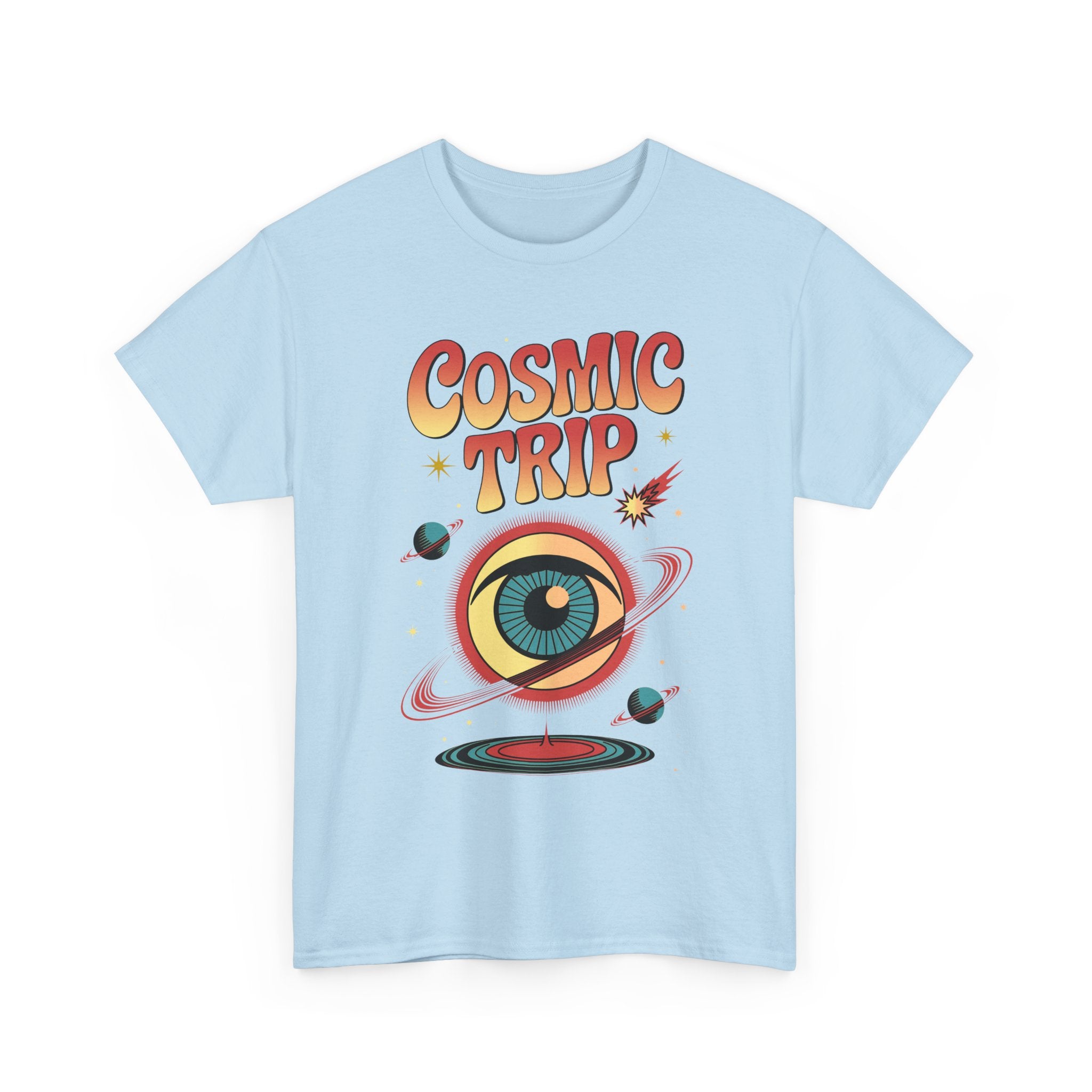 Cosmic Trip T-Shirt — Retro Space Eye Graphic Psychedelic Tee