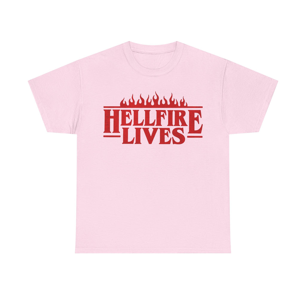 Hellfire Lives T-Shirt - Stranger Things Red Flame Graphic Tee Shirt - Hellfire Club Gift NEW