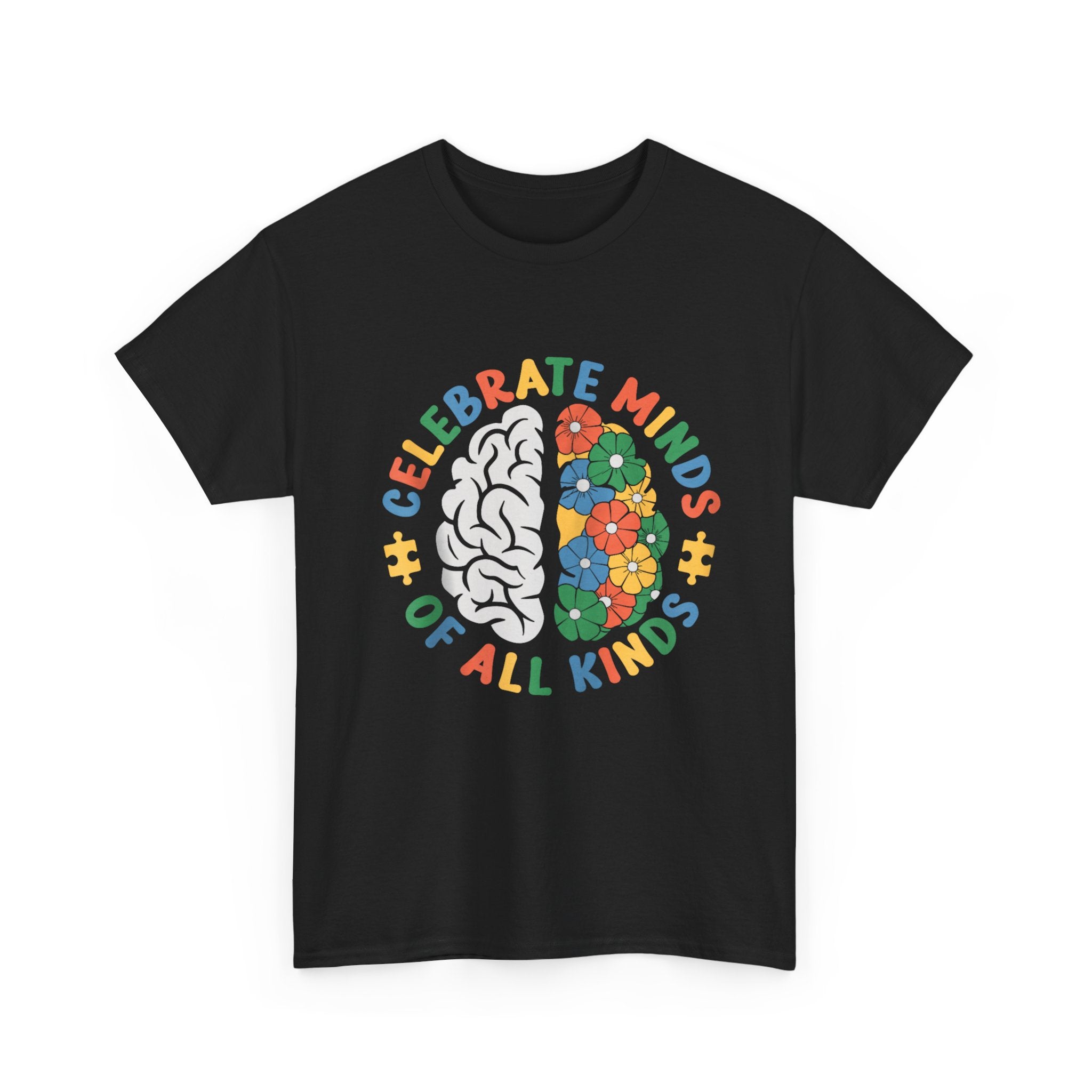 Celebrate Minds of All Kinds T-Shirt - Autism ADHD Neurodiverse Tee Shirt Gift