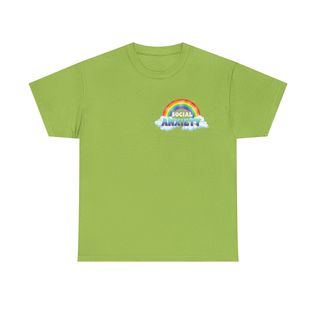 Social Anxiety Rainbow T-Shirt - Autism ADHD Neurodiverse Tee Shirt Gift