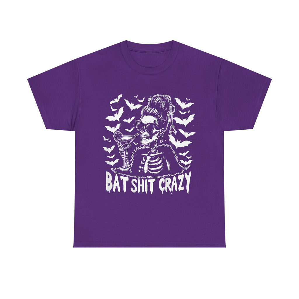 T-Shirt - Bat Shit Crazy Tee Shirt - Gift For Witch - Funny Wicken T Shirt For Witches