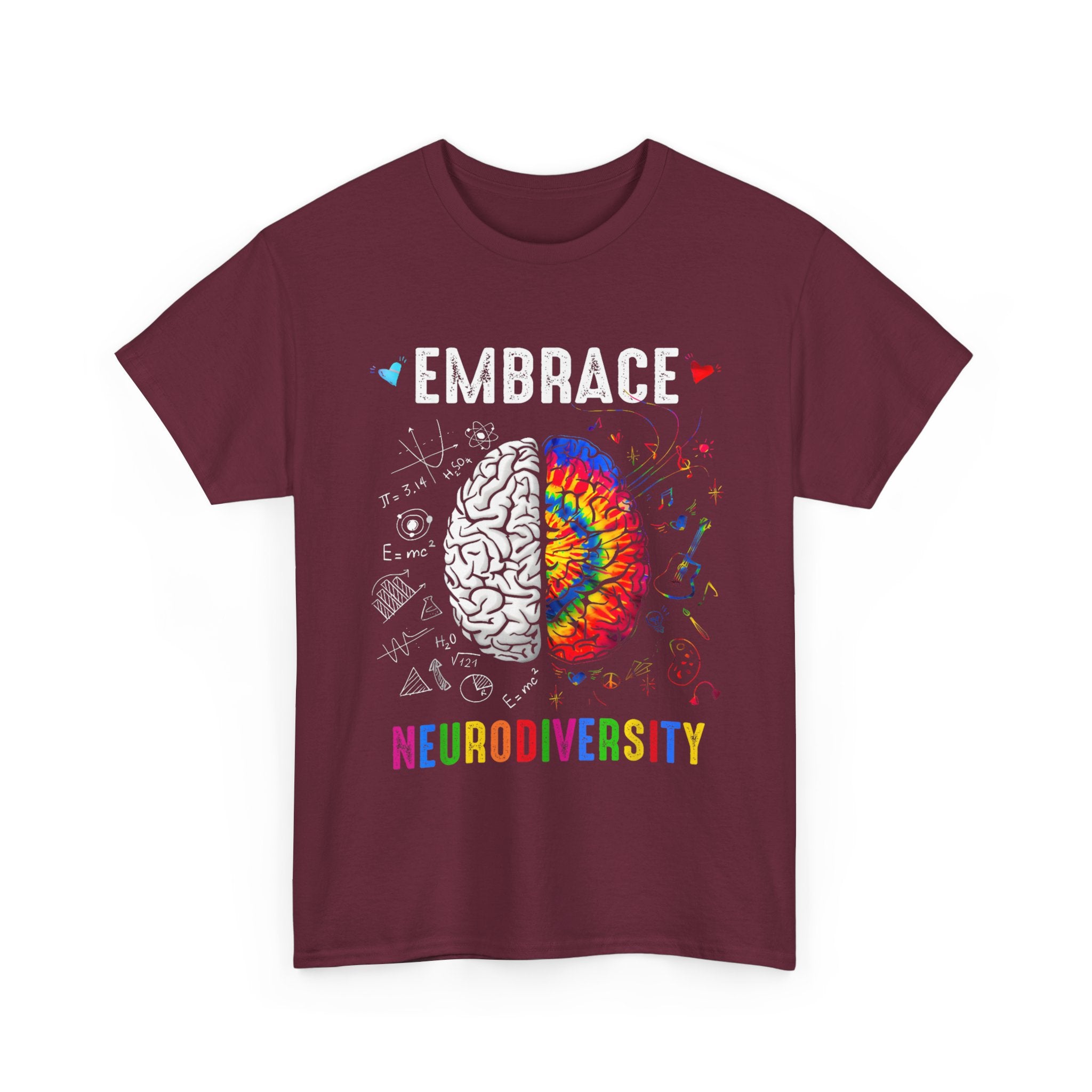 Embrace Neurodiversity T-Shirt - Autism ADHD Neurospicy Tee Shirt - Gift