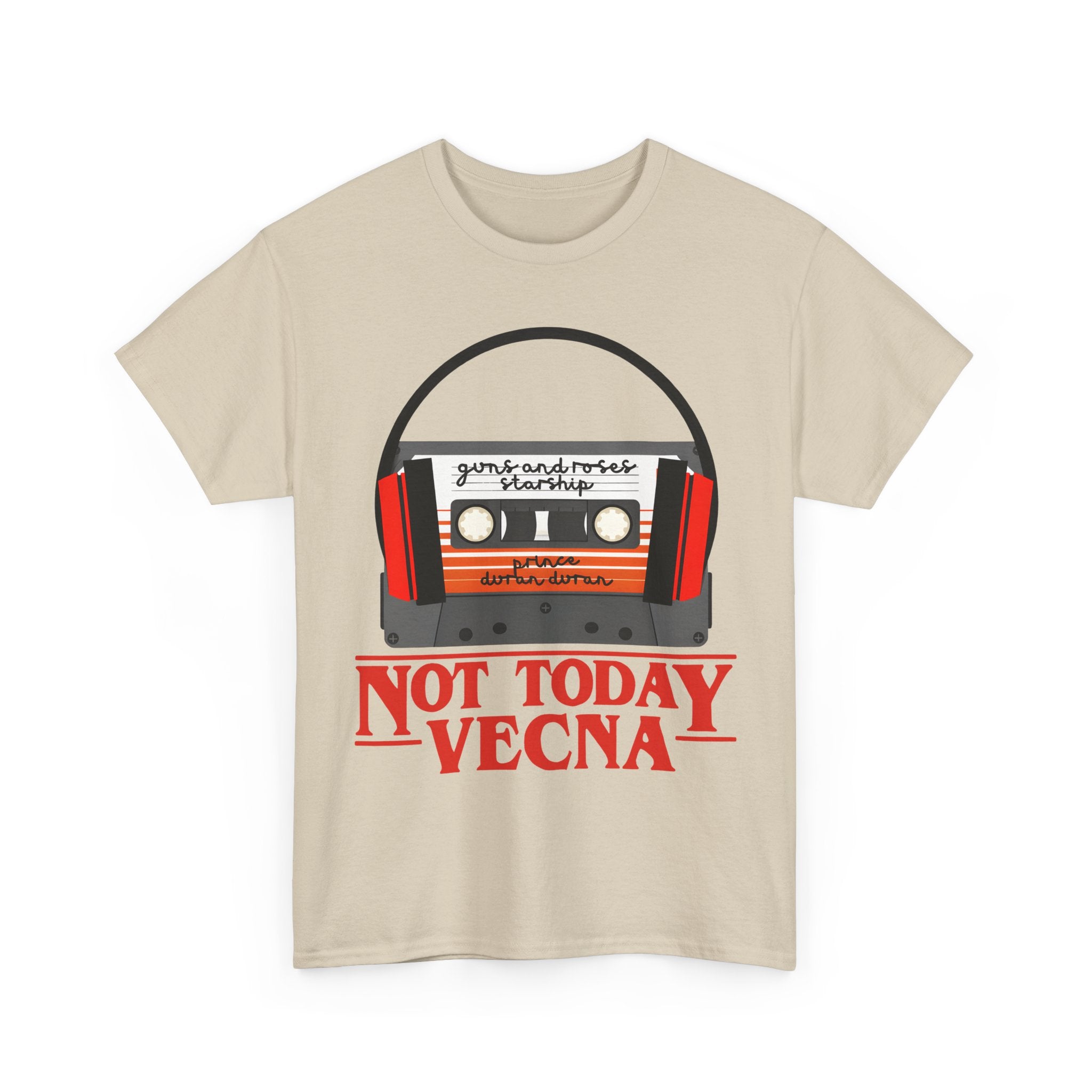 Not Today Vecna Cassette T-Shirt - Retro Stranger Things Tee Shirt - NEW