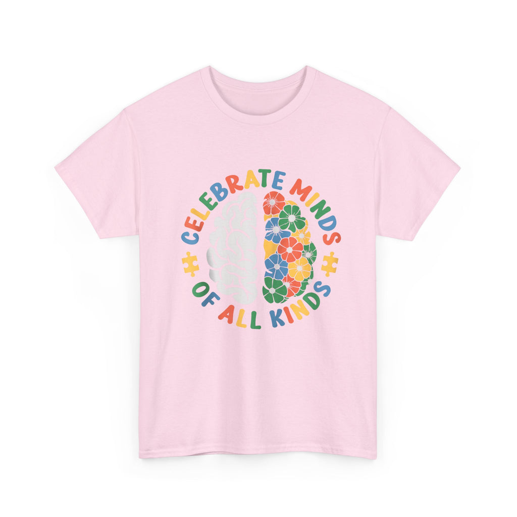 Celebrate Minds of All Kinds T-Shirt - Autism ADHD Neurodiverse Tee Shirt Gift