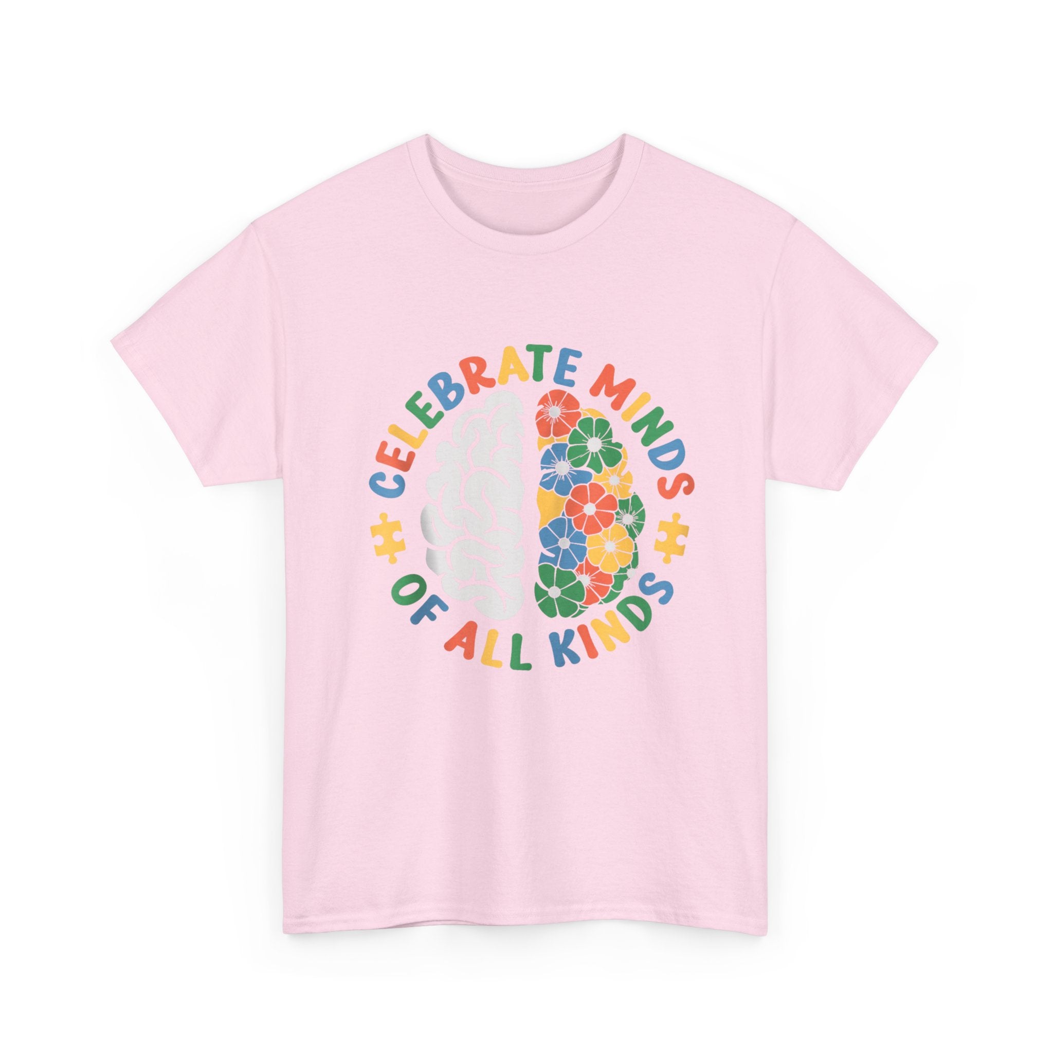 Celebrate Minds of All Kinds T-Shirt - Autism ADHD Neurodiverse Tee Shirt Gift
