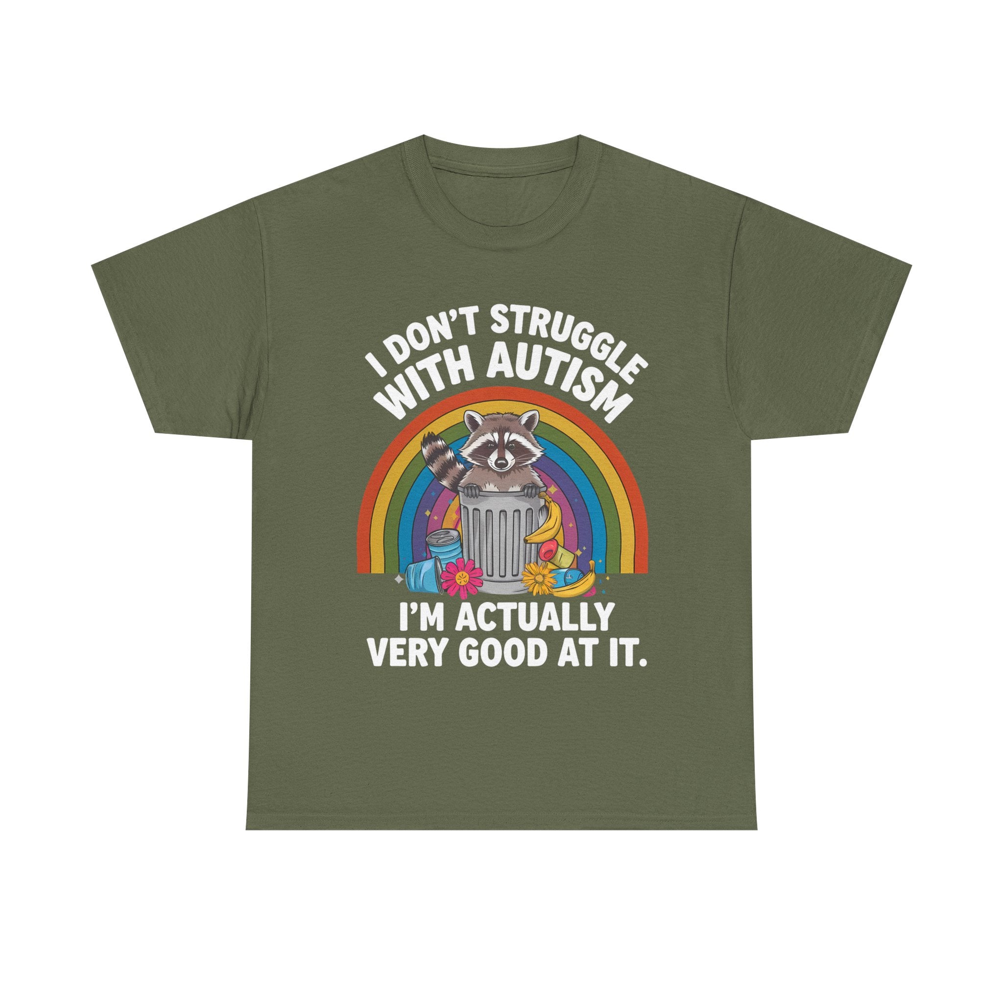 Autism Pride T‑Shirt - I Don’t Struggle With Autism, I’m Actually Very Good At It-  Funny Neurodiverse Tee Shirt