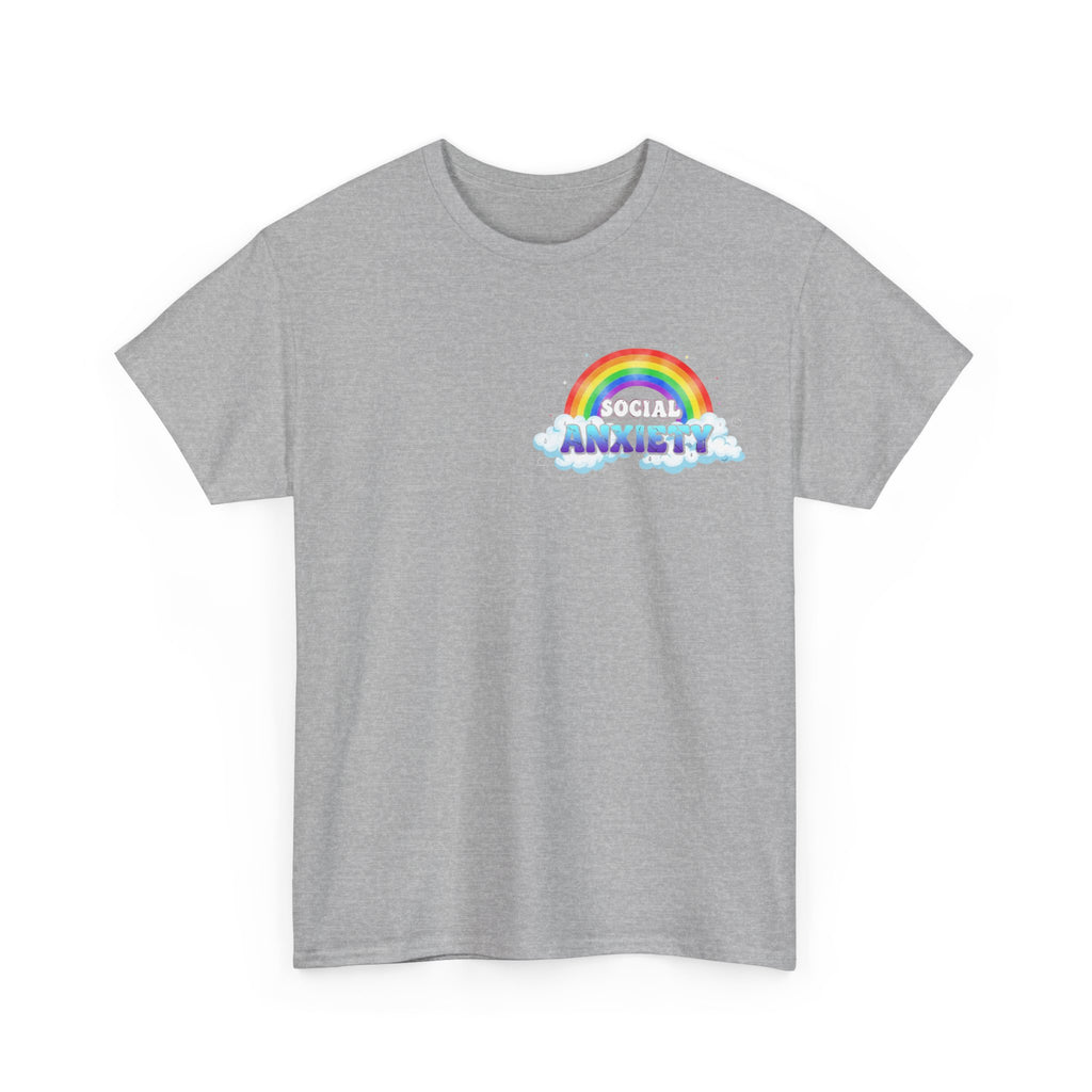 Social Anxiety Rainbow T-Shirt - Autism ADHD Neurodiverse Tee Shirt Gift