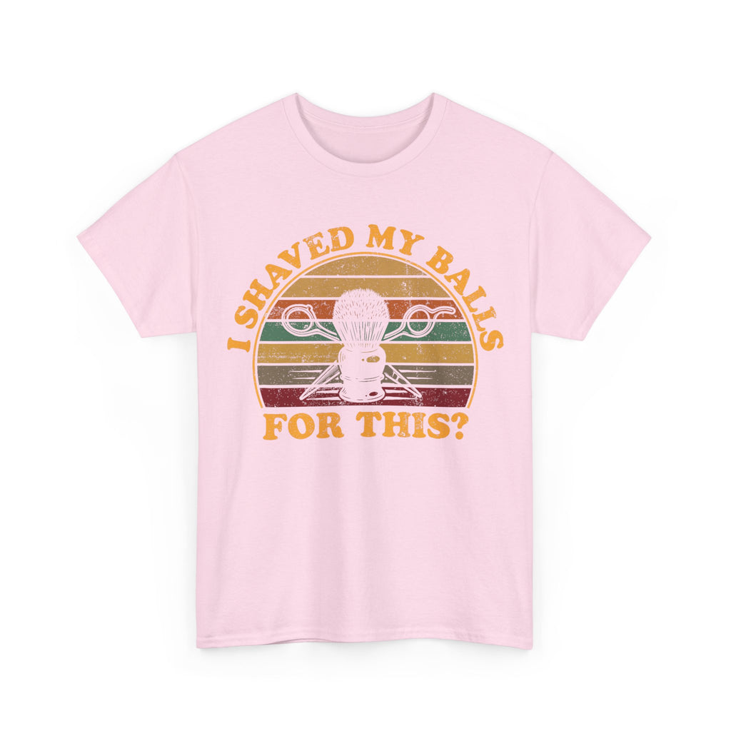 Funny Golf T-Shirt - I Shaved My Balls For This - Curb Your Enthusiasm - Rude Gift Tee Shirt