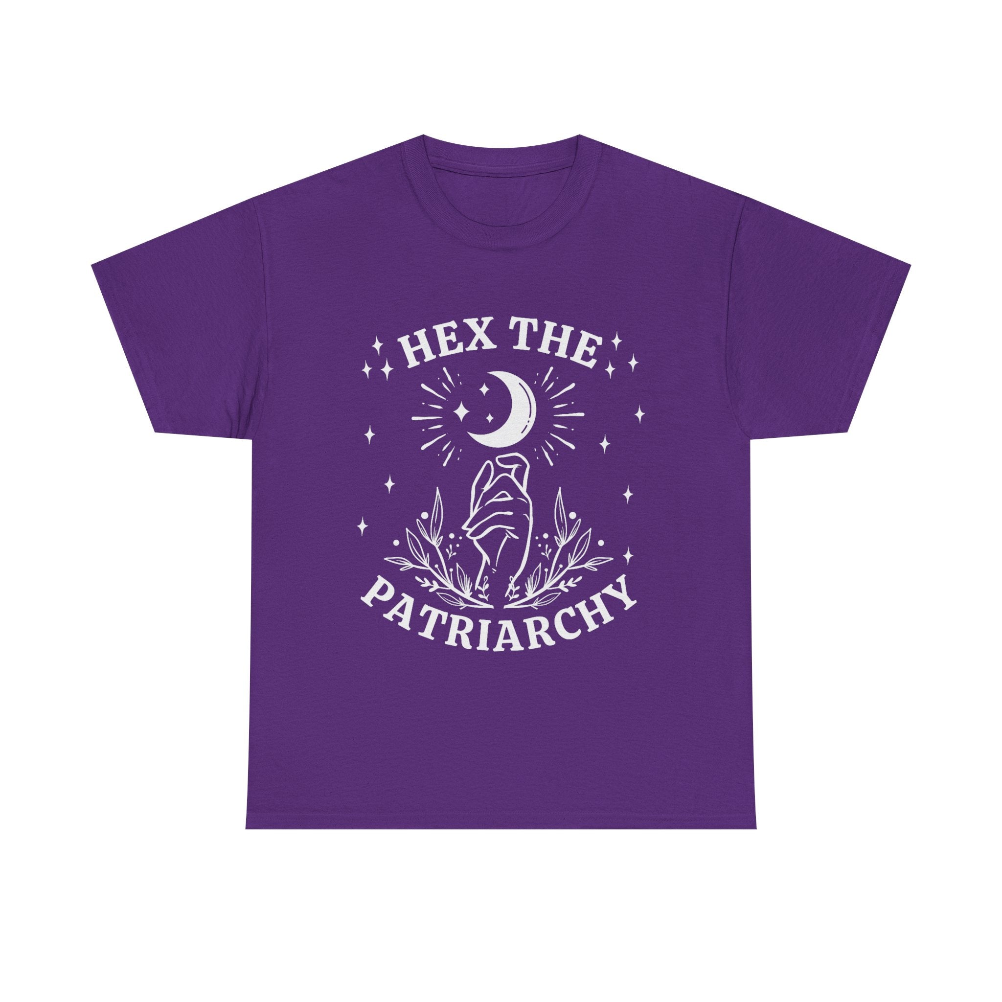 Hex The Patriachy T Shirt - Feminist Witch T-Shirt - Gift For Witches - Wicken Feminism Tee Shirt NEW