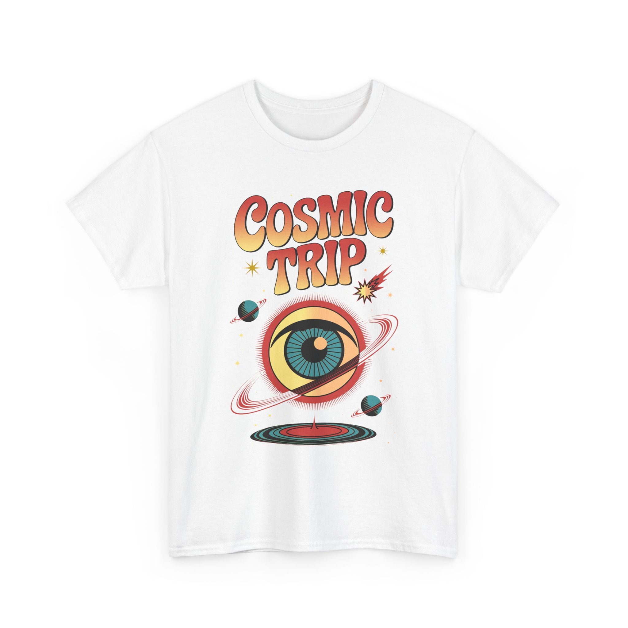 Cosmic Trip T-Shirt — Retro Space Eye Graphic Psychedelic Tee