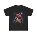 Psychedelic Mushroom T-Shirt - Colorful Glow Fungi Graphic Tee Shirt Forager Gift