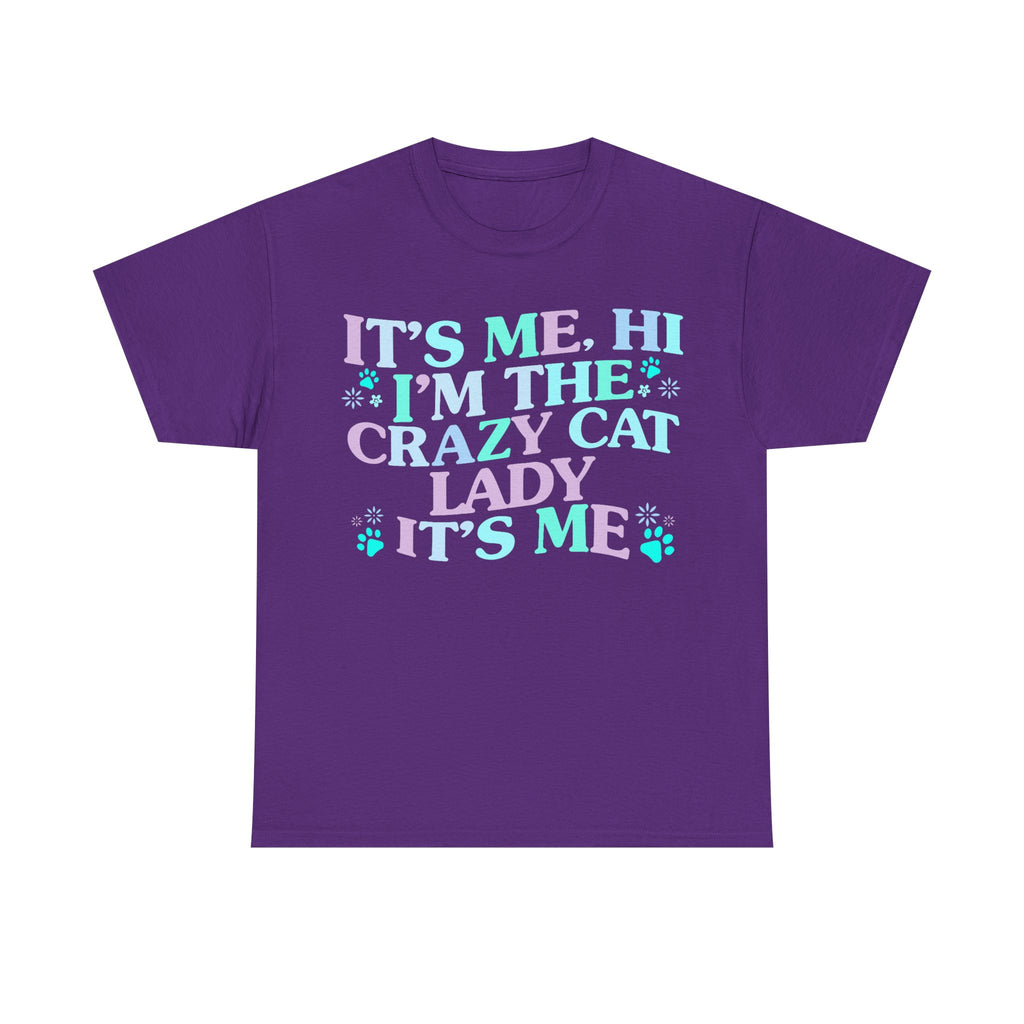 Its Me The Crazy Cat Lady Tee Shirt - Crazy Cat Lover T-Shirt - Funny Gift For Cat Owners NEW