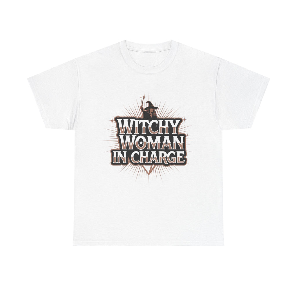 Funny Witch T Shirt - Witchy Woman In Charge T- Shirt - Wicken Gift Tee NEW