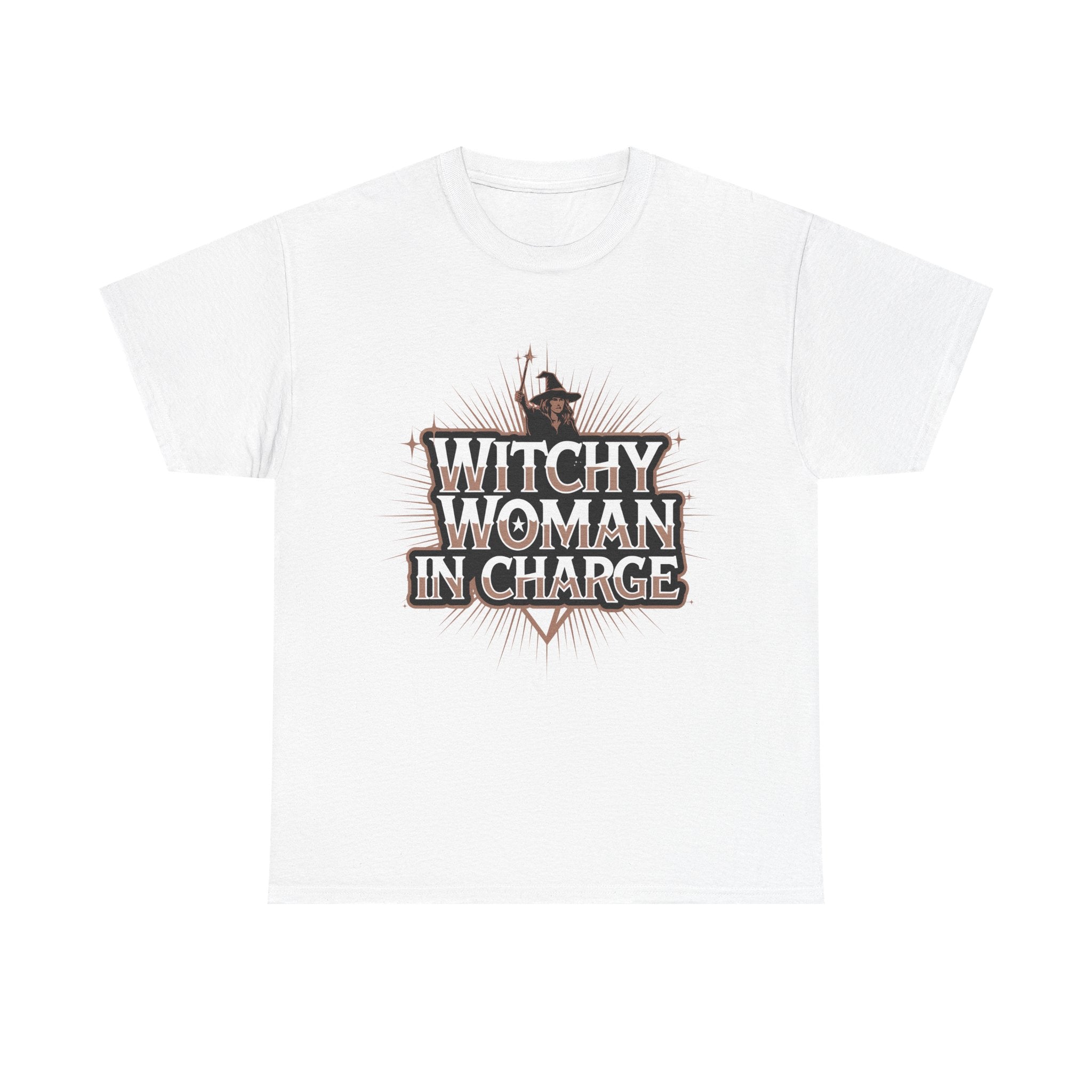 Funny Witch T Shirt - Witchy Woman In Charge T- Shirt - Wicken Gift Tee NEW
