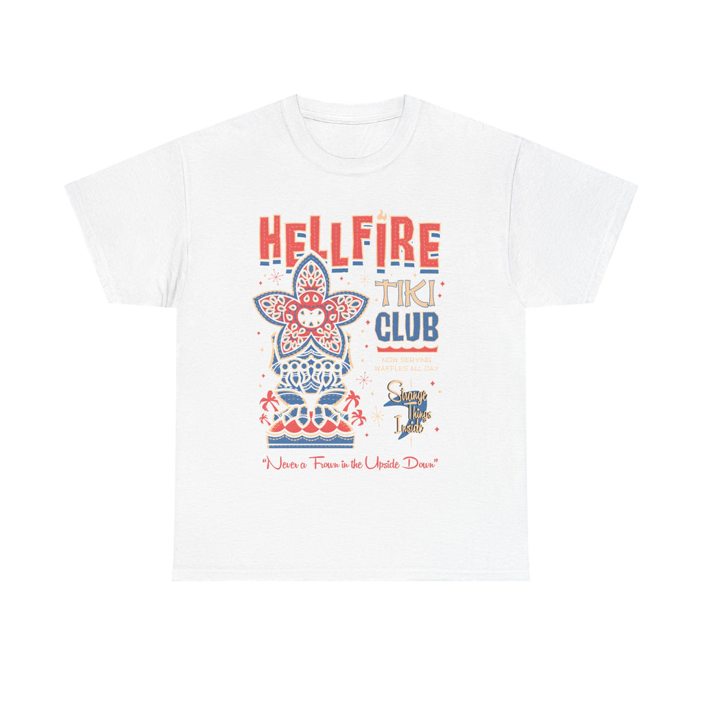 Hellfire Tiki Club Tee Shirt - Retro Tropical Stranger Things T-Shirt Gift