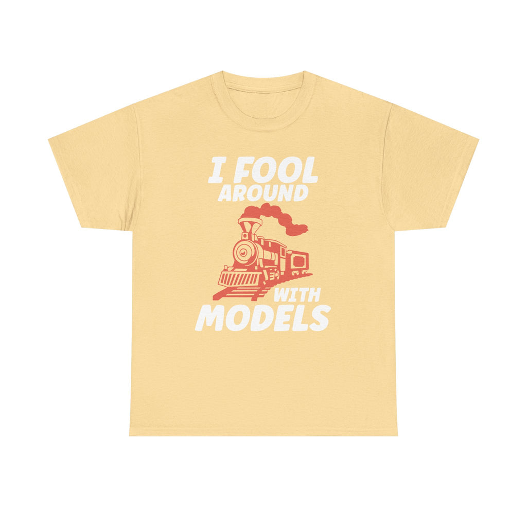 Train Set Model Tee Shirt - Funny T-Shirt Gift For Train Model Enthusiasts - Gift For Dad Grandad Into Trains