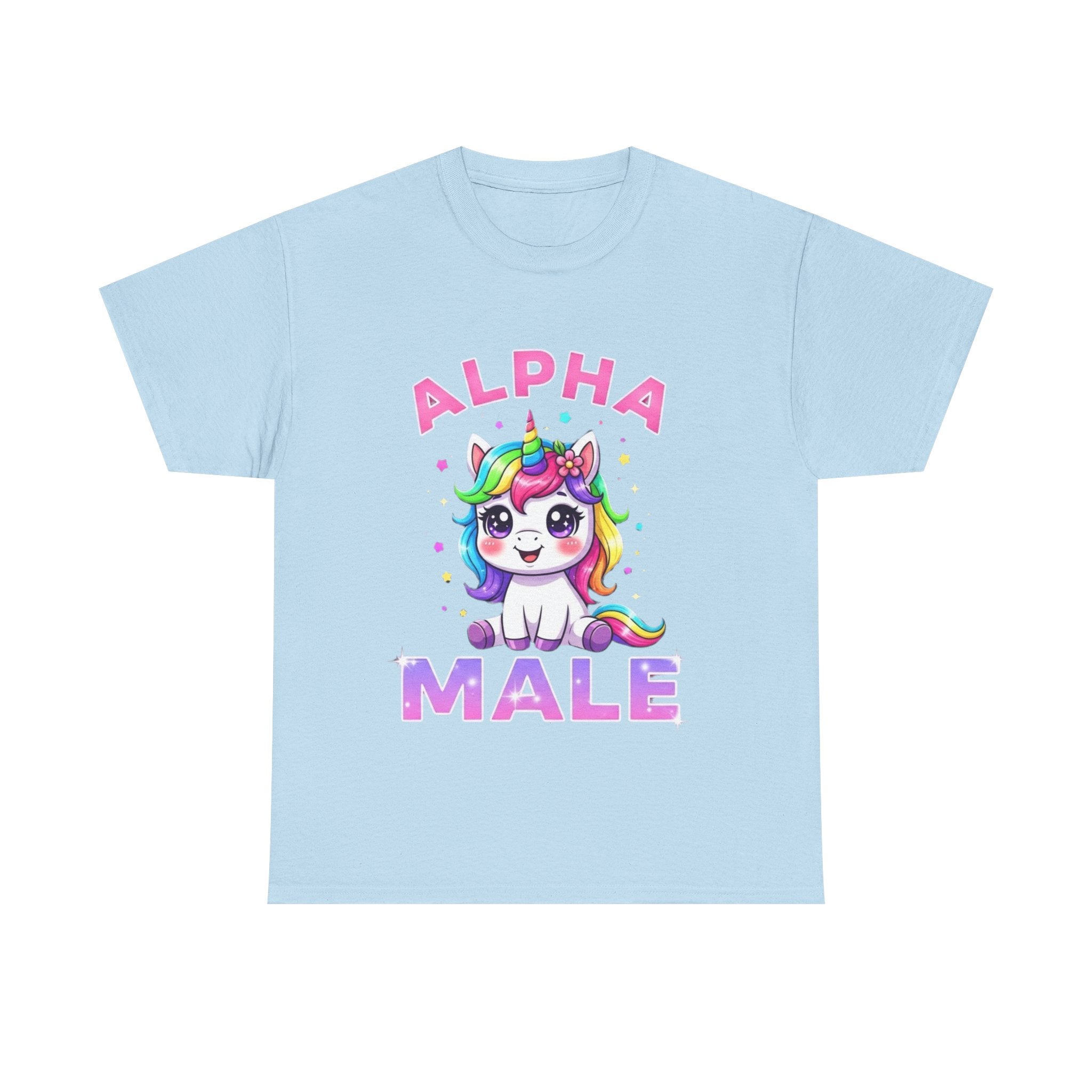 Alpha Male Unicorn T-Shirt - Funny Gift Tee Shirt - Pride LGBTQ Stag Do