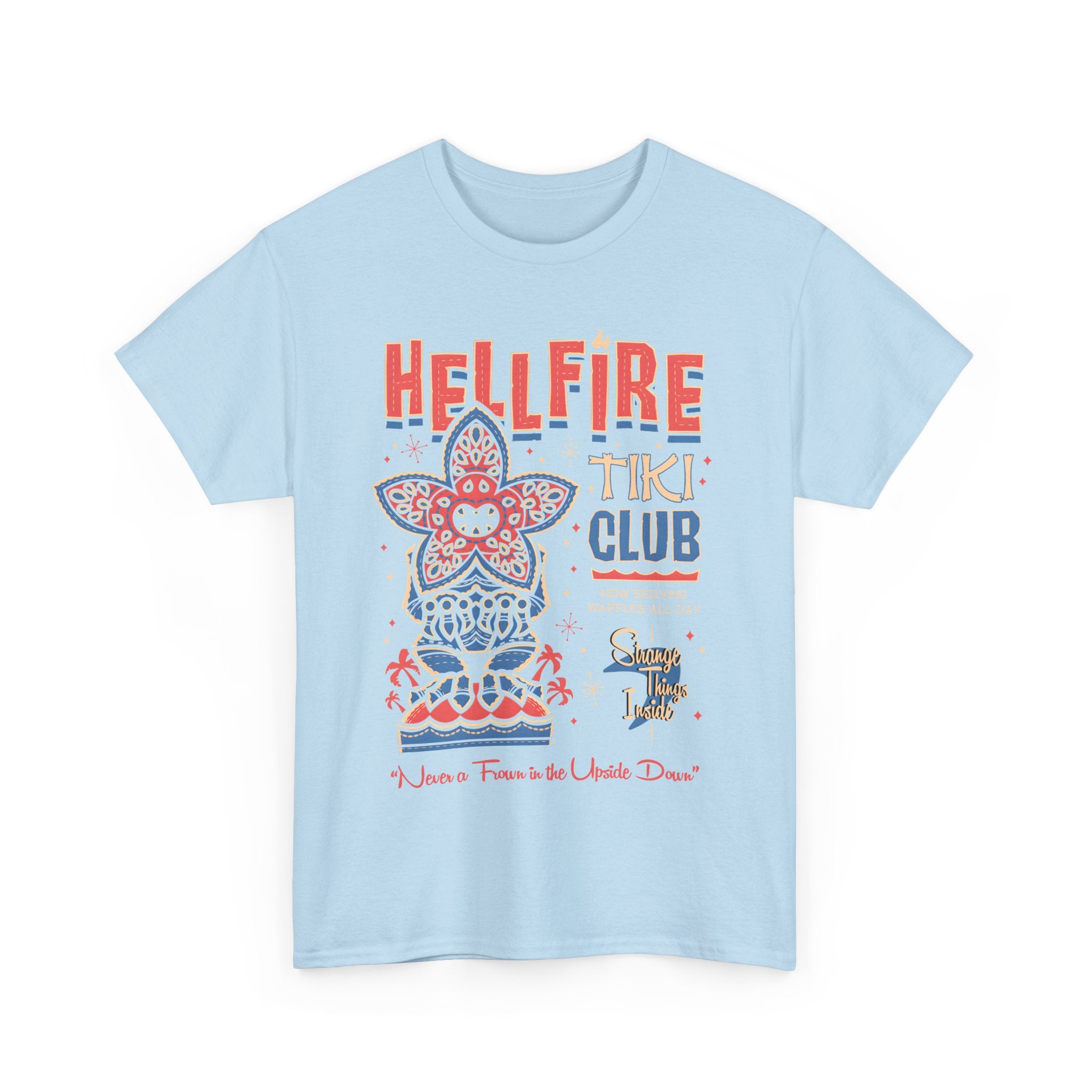 Hellfire Tiki Club Tee Shirt - Retro Tropical Stranger Things T-Shirt Gift