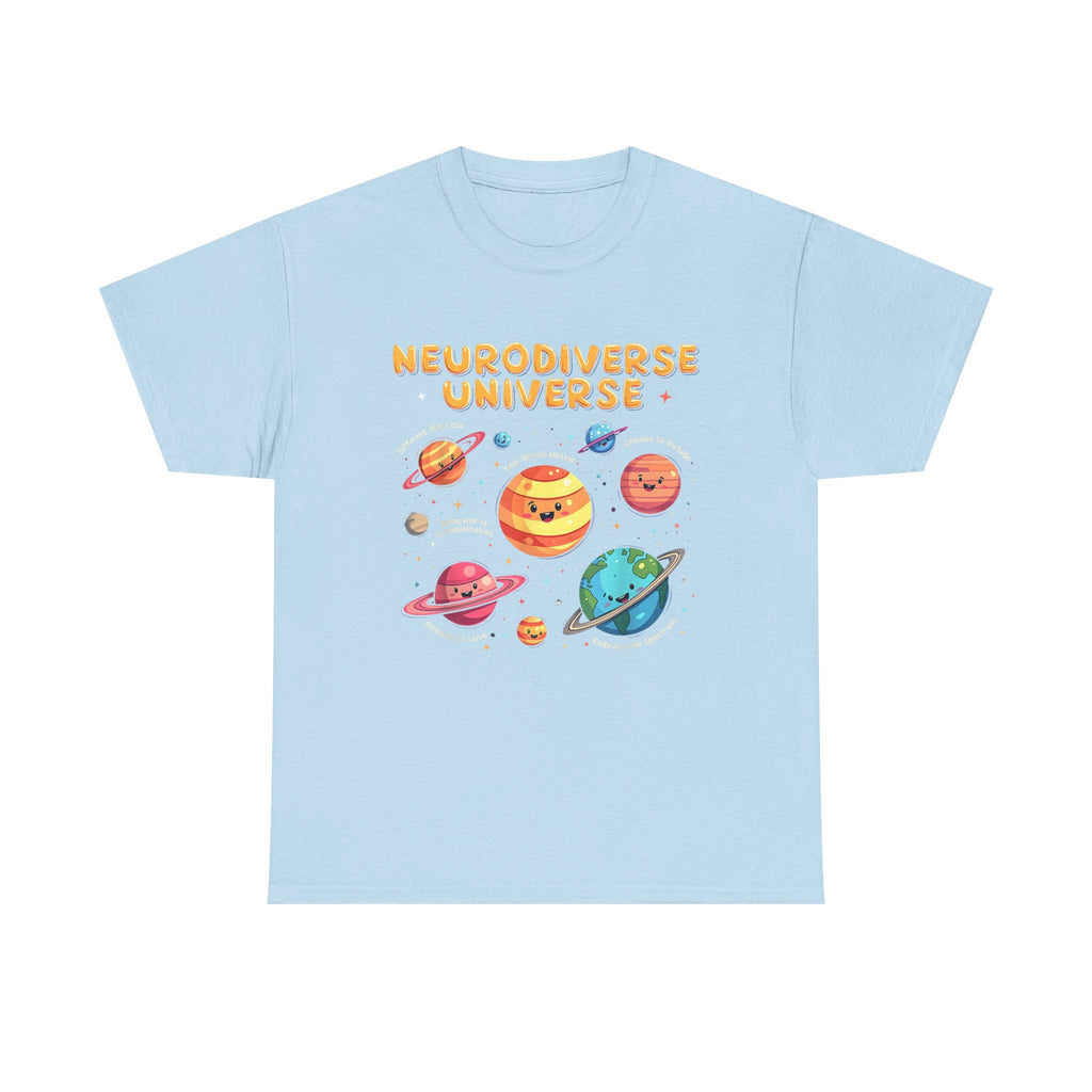 Neurodiverse Universe T-Shirt - Autism, ADHD, ASD Awareness Gift Tee Shirt NEW