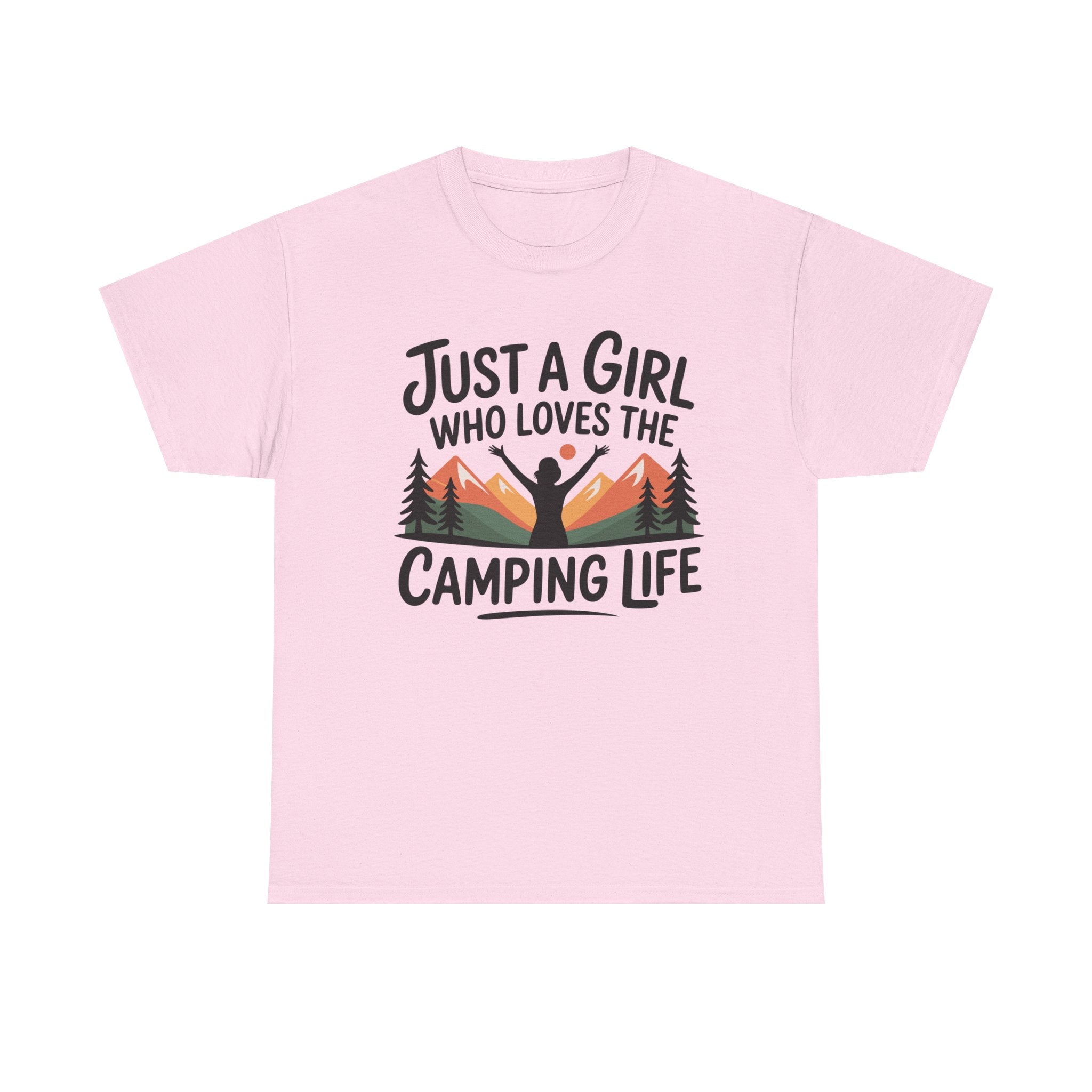 Camper T-Shirt - Just A Girl Who Loves Camping Life - Vanlife T Shirt - Campervan Tee Shirt Gift
