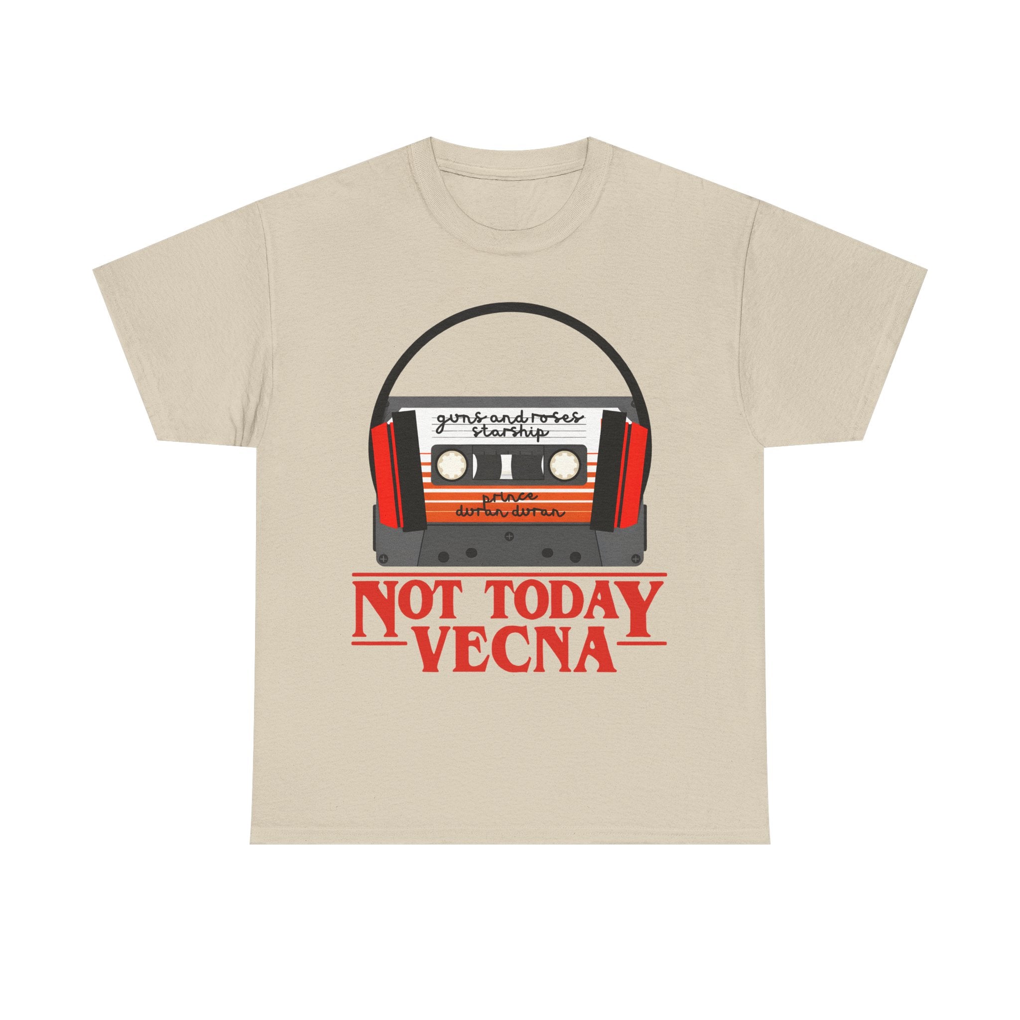 Not Today Vecna Cassette T-Shirt - Retro Stranger Things Tee Shirt - NEW