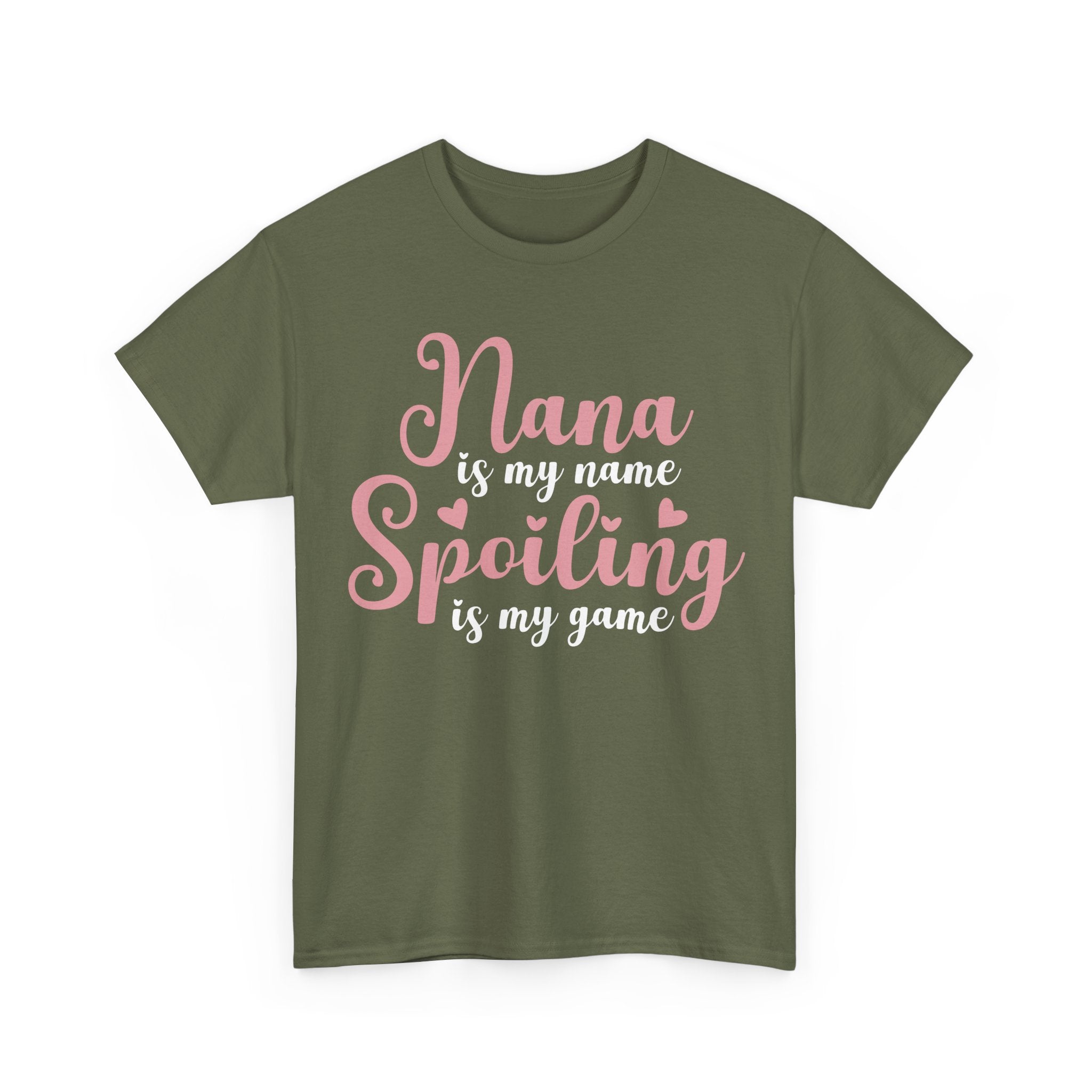 Nana Is My Name Spoiling Is My Game Tee Shirt - Funny Gift T-Shirt For Nana Nanna Grandma Grandmother NEW