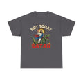 Not Today Satan T-Shirt - Vintage Jesus Riding Dinosaur Funny Tee Shirt Gift