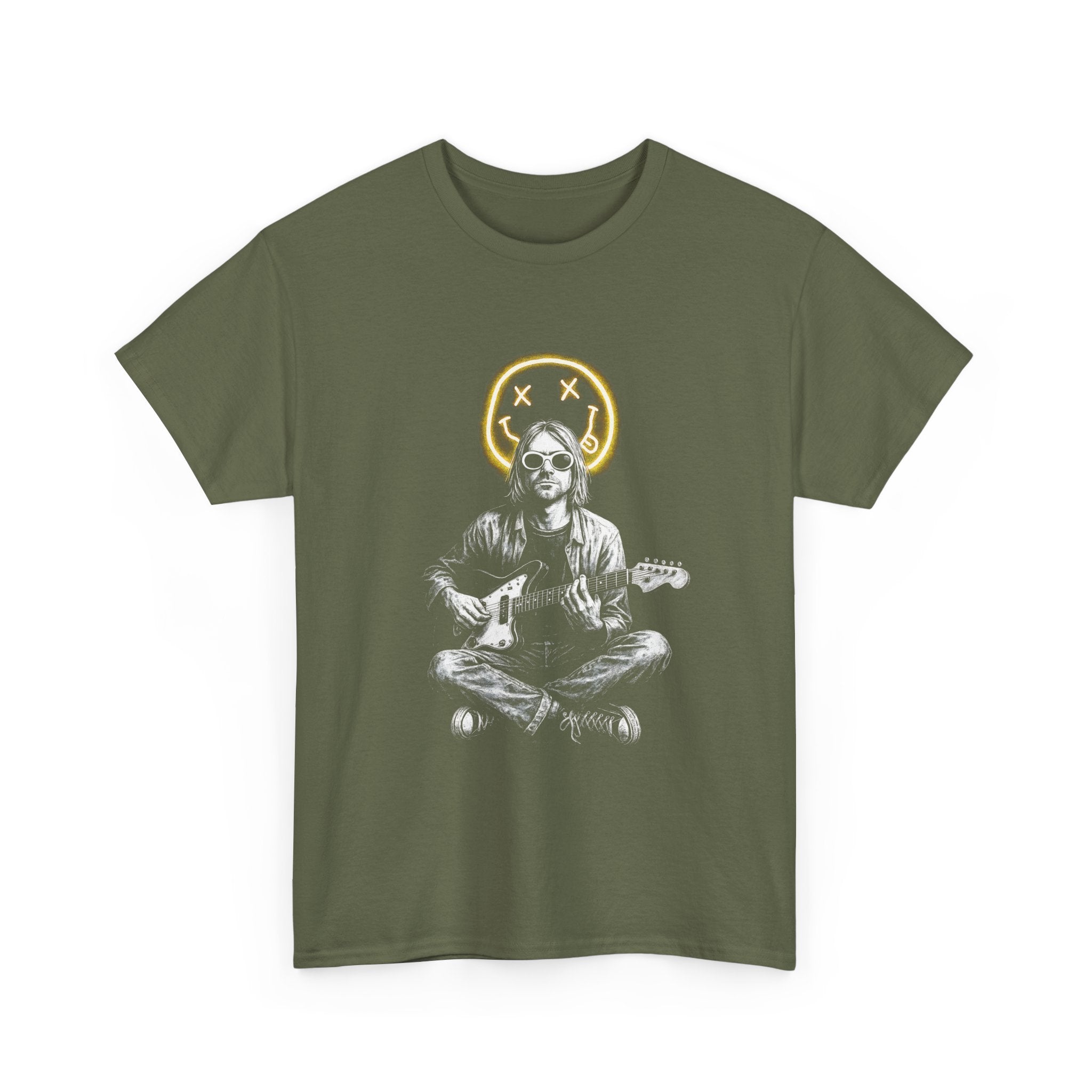 Grunge Guitarist Tee Shirt - Kurt Cobain Nirvana Retro Vintage Graphic T-Shirt - NEW