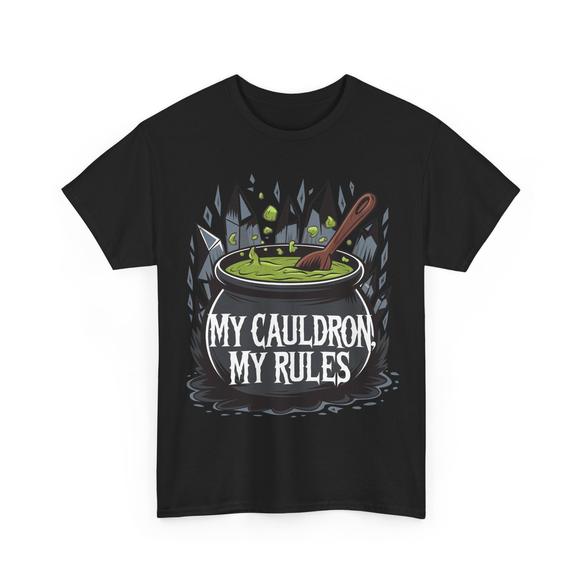 Funny Witch T-Shirt - My Cauldron My Rules - Wicken t Shirt - Gift Tee For Witches NEW