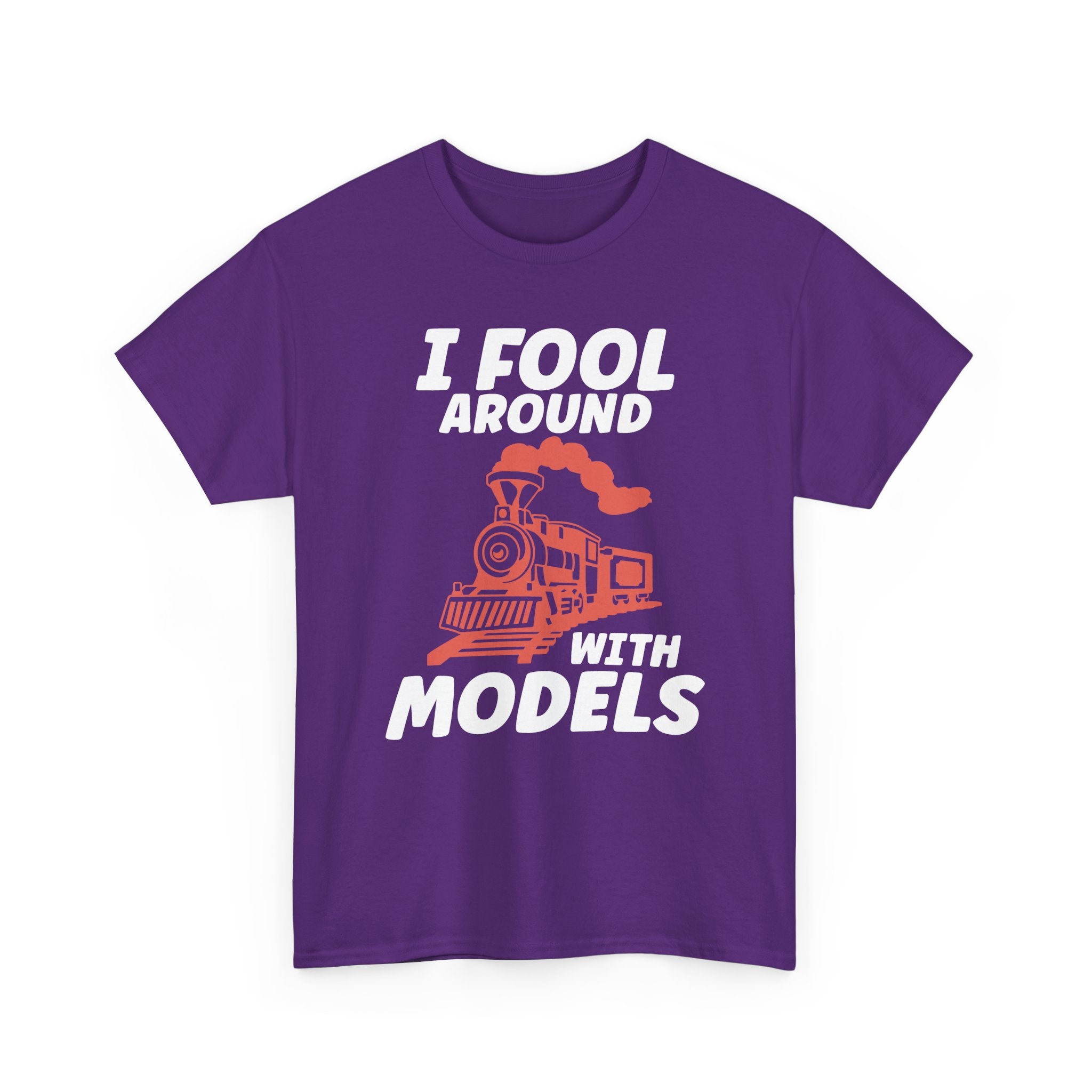 Train Set Model Tee Shirt - Funny T-Shirt Gift For Train Model Enthusiasts - Gift For Dad Grandad Into Trains