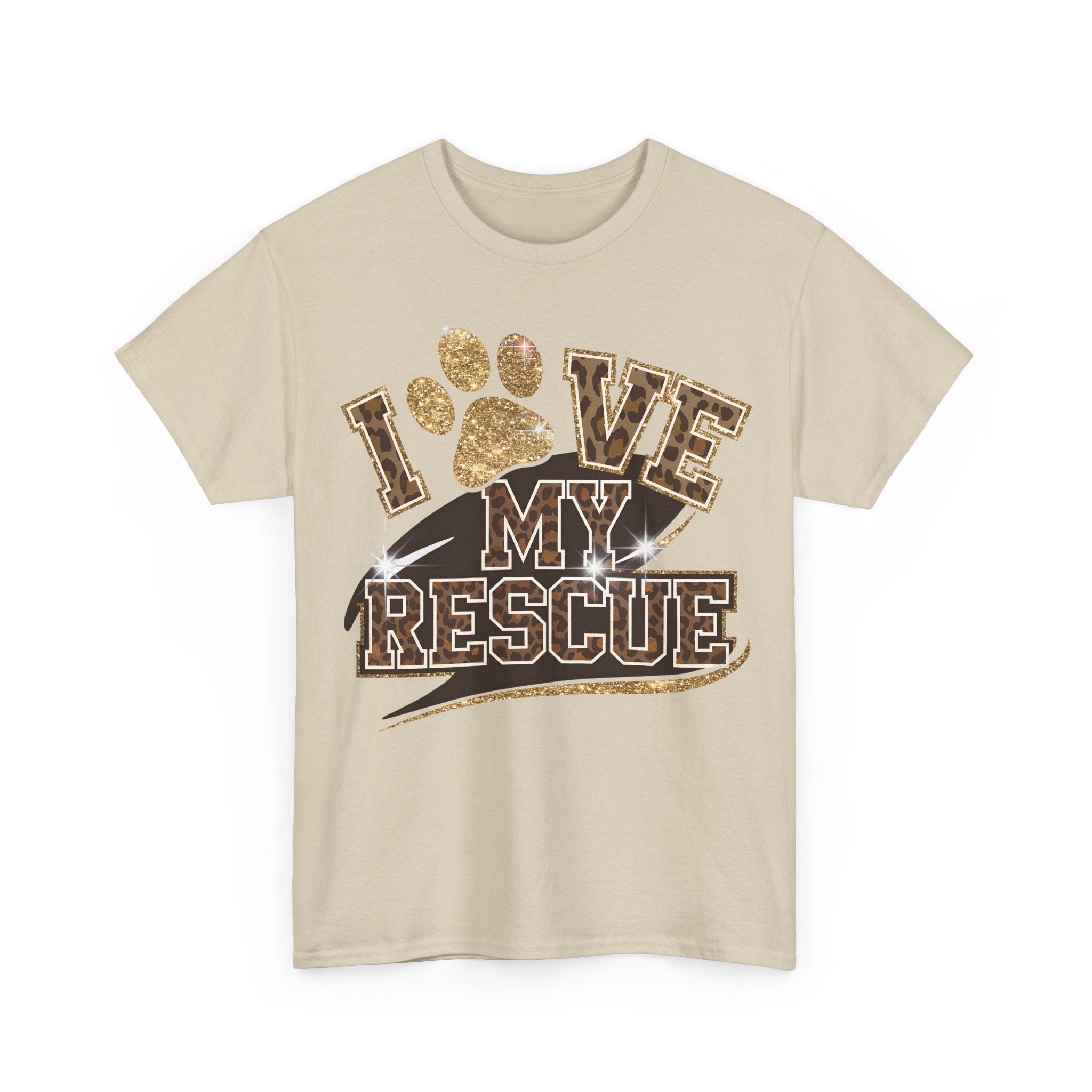 I Love My Rescue Dog Tee Shirt - T-Shirt Gift For Rescue Puppy Dog Owner - NEW