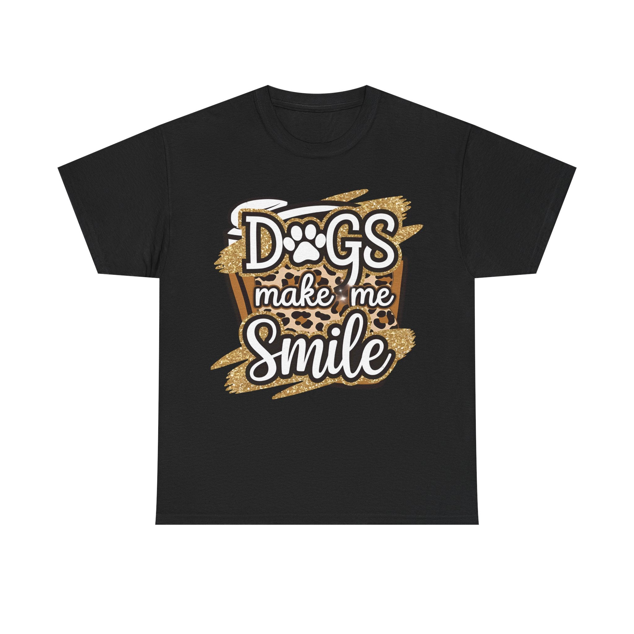 Dog Lover Tee Shirt - Dogs Make Me Smile - Funny T-Shirt Gift For Dog Owner